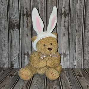 Adorable Teddy Bear with Bunny Ears